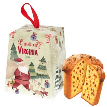 Amaretti Virginia Traditioneller Mini-Panettone XMAS Box 100g